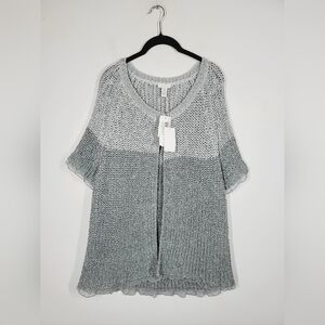 NWT CHICO'S LUSTROUS GLAM CARDIGAN SWEATER, SIZE 3 (XL)